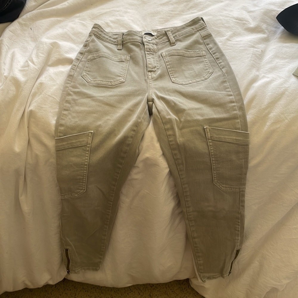 Closed Beige Denim Cargo Skinnies - Picture 4 of 8